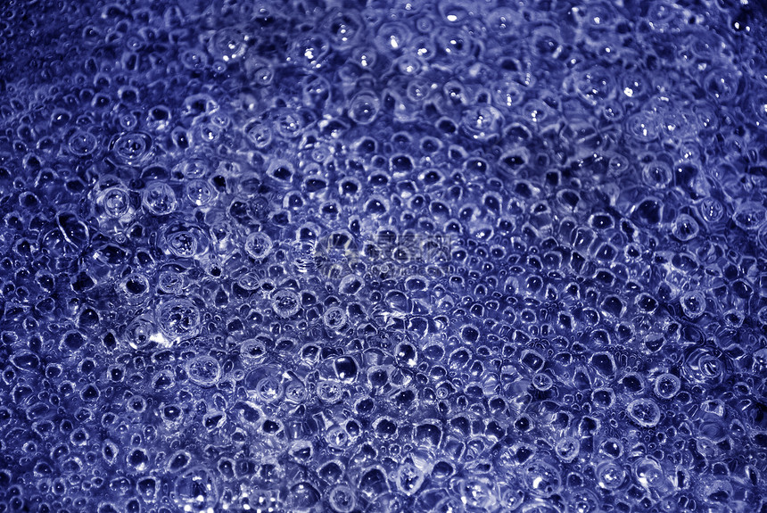 抽象背景青色气泡金属图片