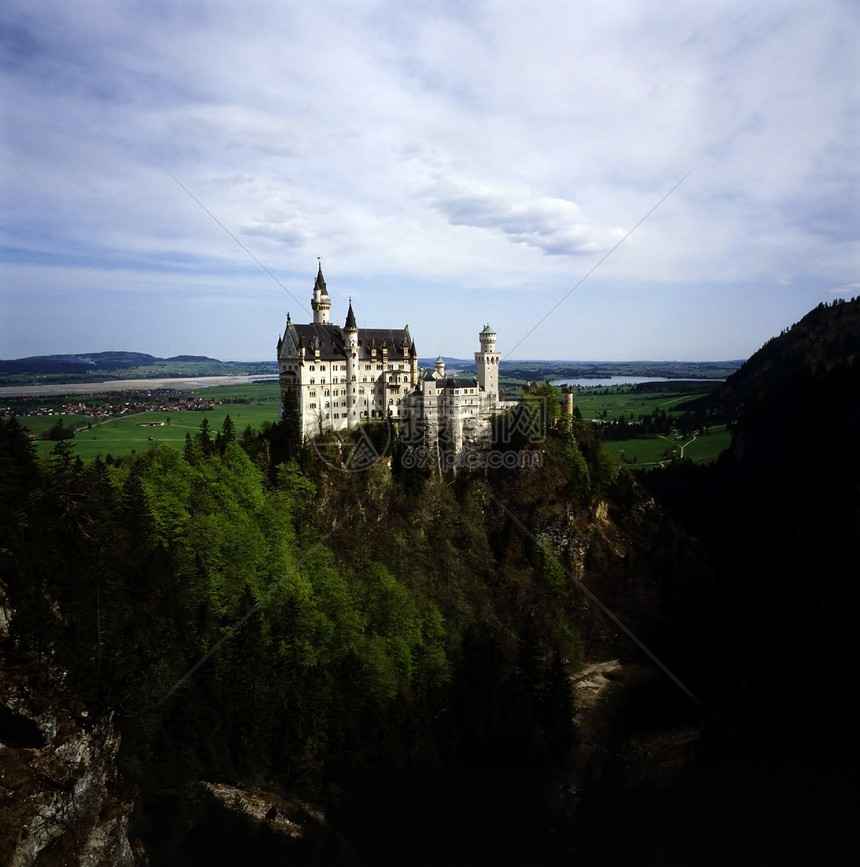 德国新施旺斯坦城堡建筑学历史性图片