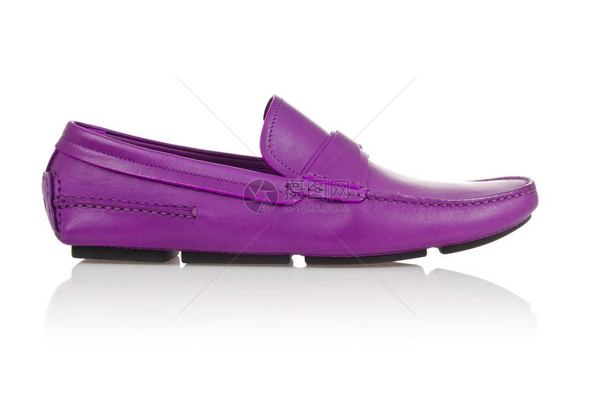 白色脱白的男性鞋齿轮棕色正装骡子紫色靴子脚跟皮革男人鞋类图片