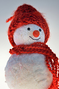 雪人白色手工围巾装饰工艺品爱好帽子红色数字背景图片