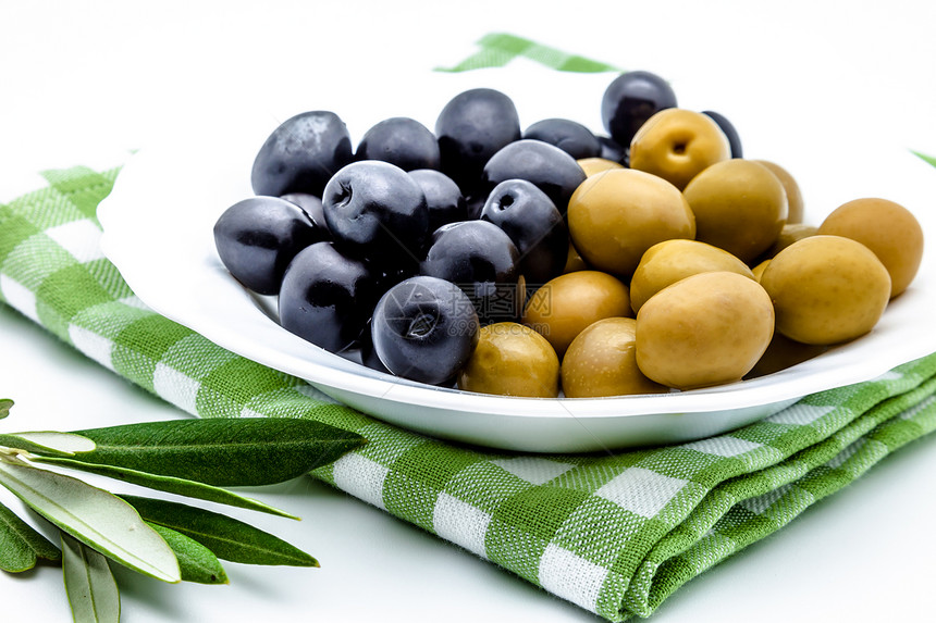 橄榄收成宏观蔬菜树叶饮食水果沙拉营养美食黄色图片