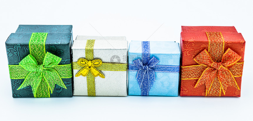 礼品盒蓝色念日惊喜庆典红色活动生日礼物绿色庆祝图片