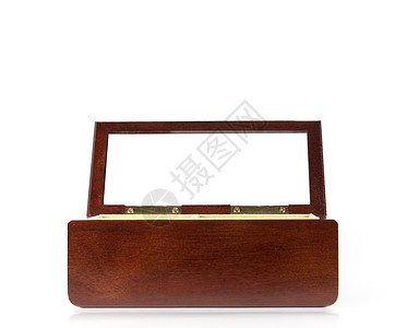 木盒棕色白色展示礼物家具贮存木头盒子装饰品胸部背景图片