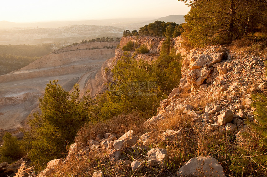 以色列的自然性质蓝色爬坡衬套历史灌木场地荒野绿色农村生态图片
