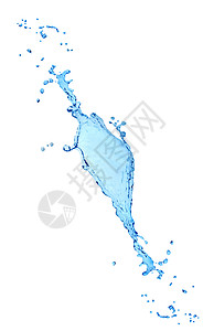 水喷水蓝色飞溅液体背景图片
