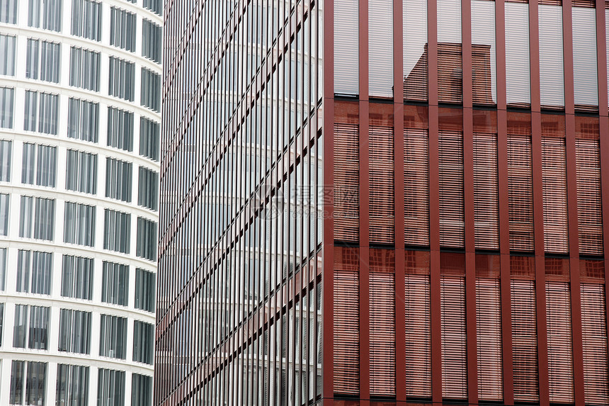 城市建筑玻璃办公室公司场景职场金融窗户反射生长技术图片