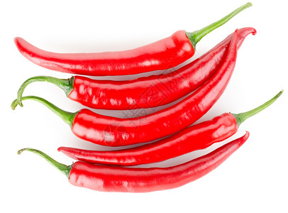 孤立的辣椒胡椒红辣椒食物蔬菜红色背景图片