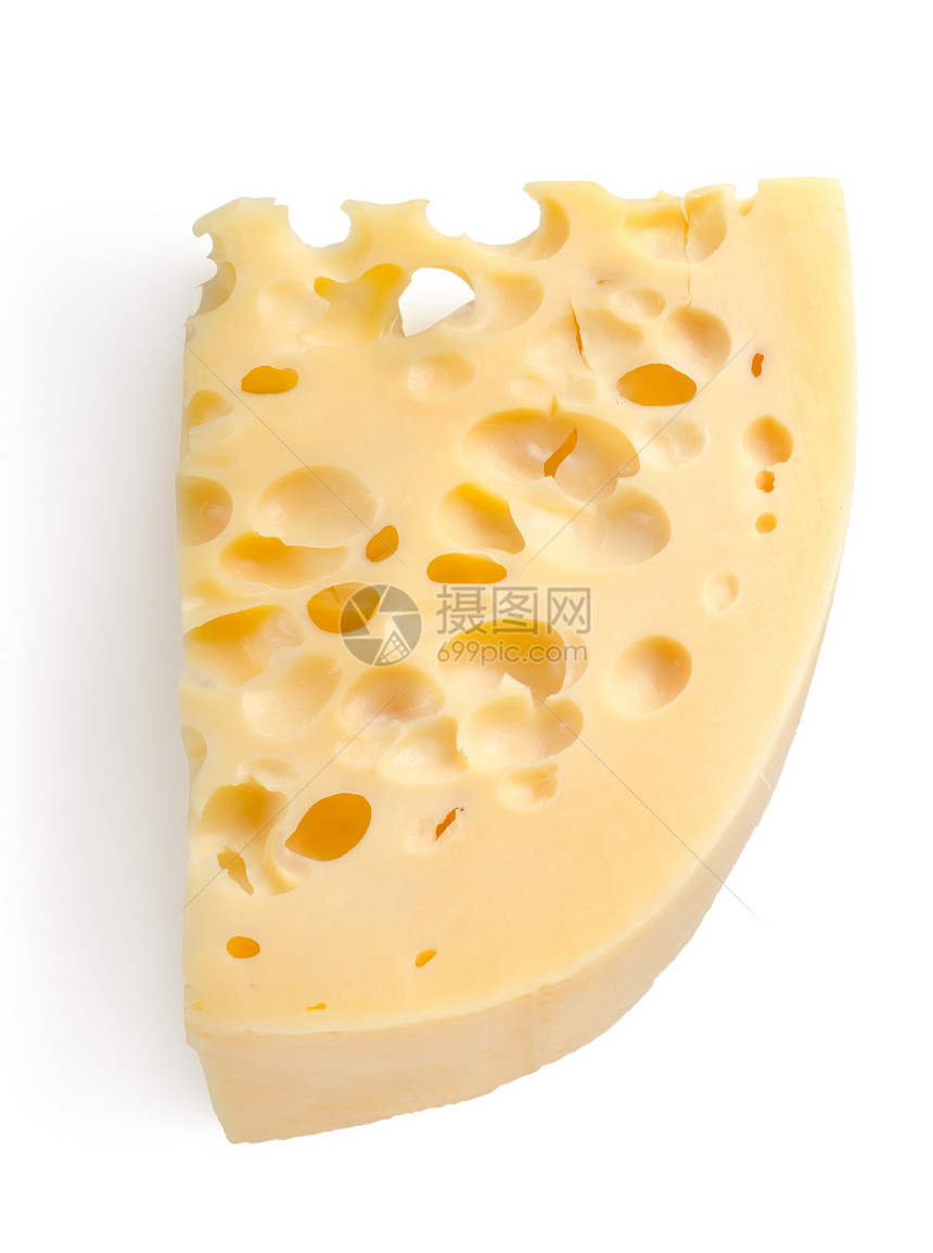 孤立的瑞士奶酪乳制品健康饮食食物芝士黄色对象图片