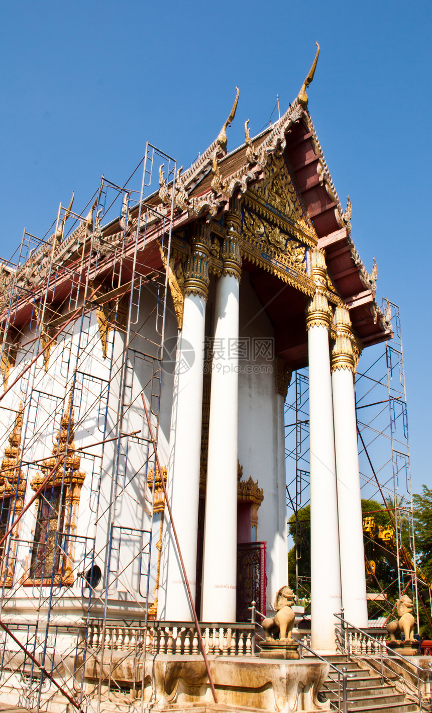 是在家具里蓝色建筑旅游天空寺庙城市遗产佛塔文化历史图片