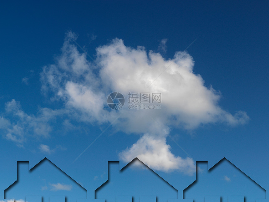 众议院多云天堂插图天空房子建筑财产图片