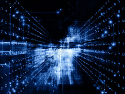 虚拟空间的快速启动蓝色网格数据科学墙纸代码研究设计计算机信号背景图片