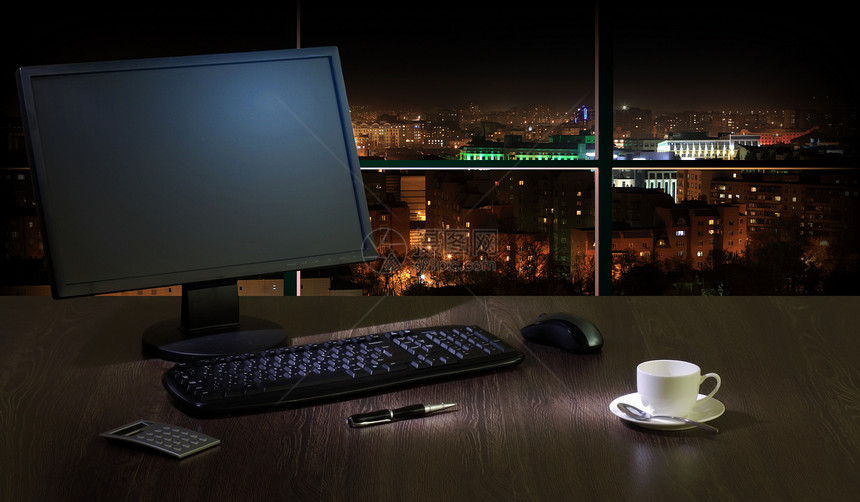 夜间办公室职业建筑学建筑电脑天空景观照片公司城市风景图片