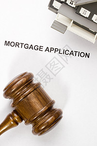 抵押贷款应用程序银行债务义务交易住宅司法法律住房工作贷款背景图片