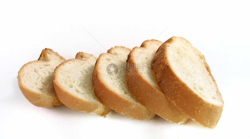 切片面包小吃小麦烹饪早餐棕色食品白色化合物饮食碳水图片