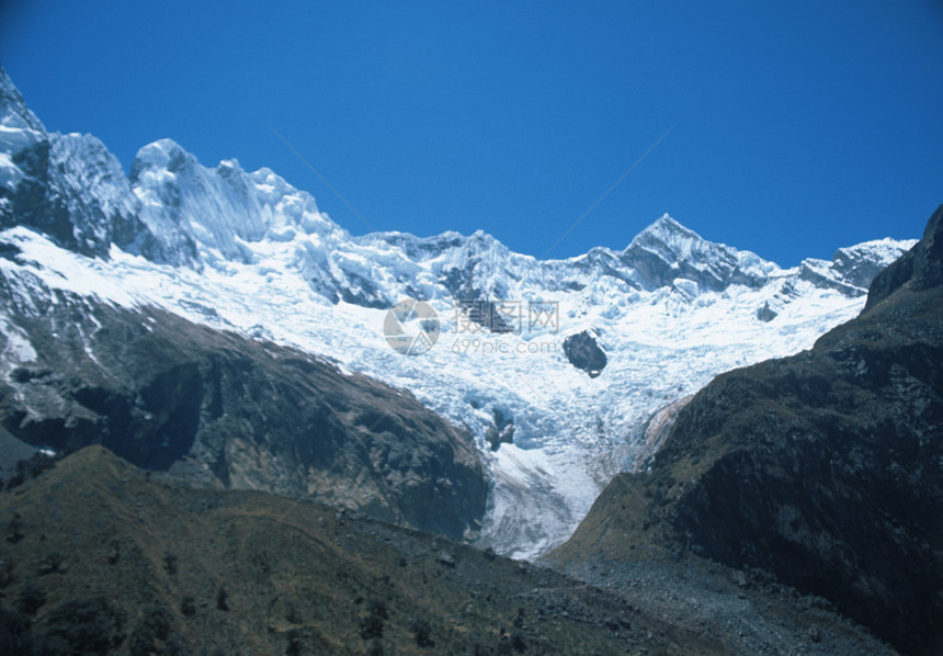 山 秘鲁高度天空山脉场景石头爬坡岩石蓝色山峰高地图片