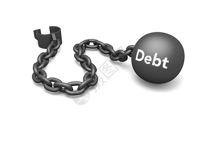 欠债债务贷款金融插图解放自由信用借方奴隶镣铐监狱背景图片