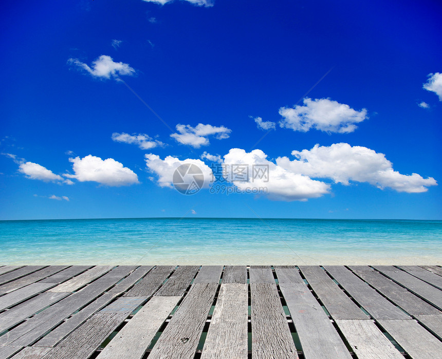 海 海海岸天堂天空放松海浪假期热带支撑蓝色海景图片