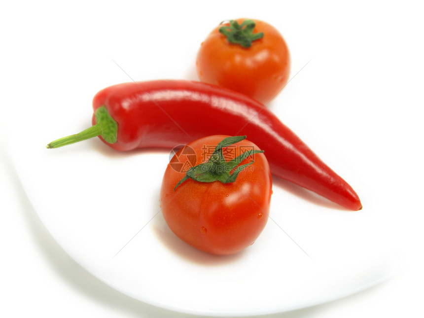 番茄和辣椒辣椒图片