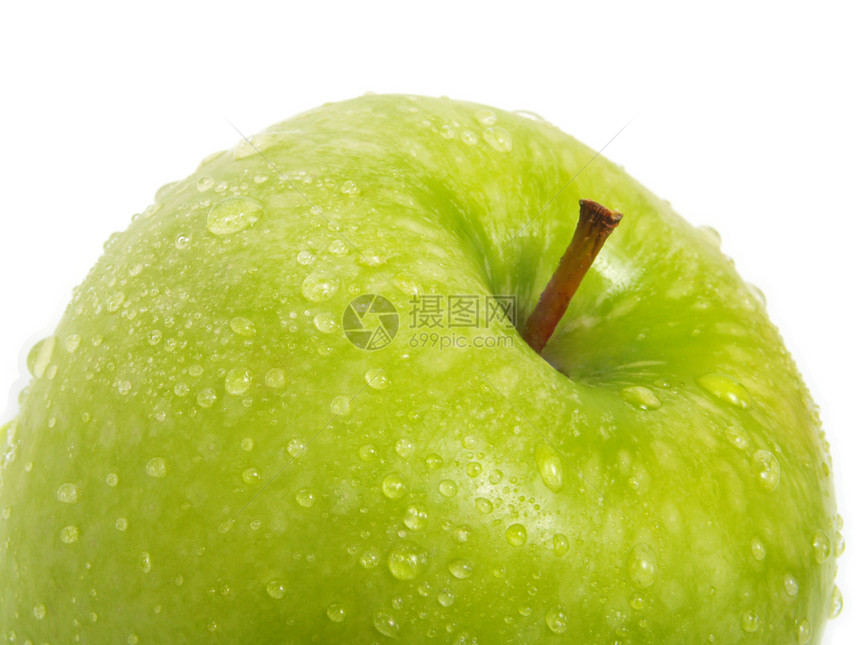 绿色苹果特写甜点植物健康维生素收成水果营养味道素食小吃图片