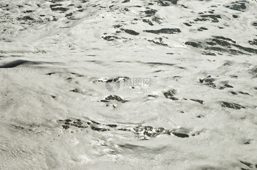 海水泡沫冲浪支撑宏观海浪滚动白色泡沫状图片