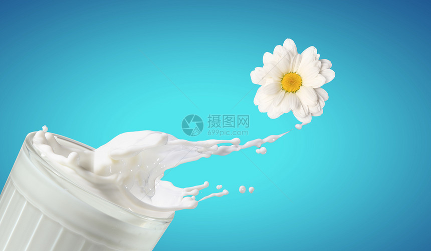 玻璃中的新鲜牛奶奶制品饮料乳白色飞溅奶牛活力饮食产品行动养分图片