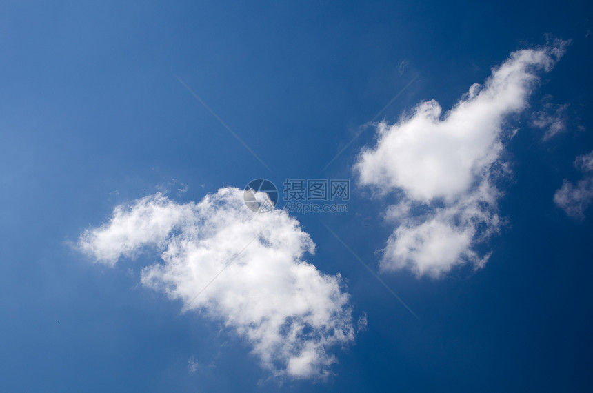 白云云景风景编队多云积雨天气天堂气象天空蓝色图片