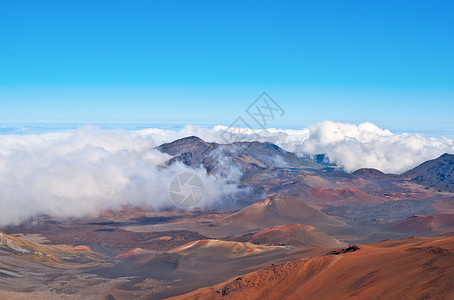 火山起源哈雷阿卡拉陨石坑国家公园高清图片