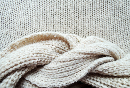 羊毛围巾缝合编织的羊毛纹理背景