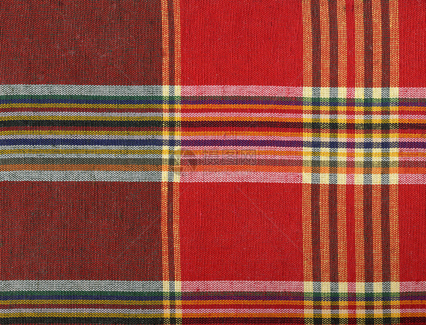 红色平方结构图案羊毛格子纺织品正方形插图检查织物毯子材料棉布图片