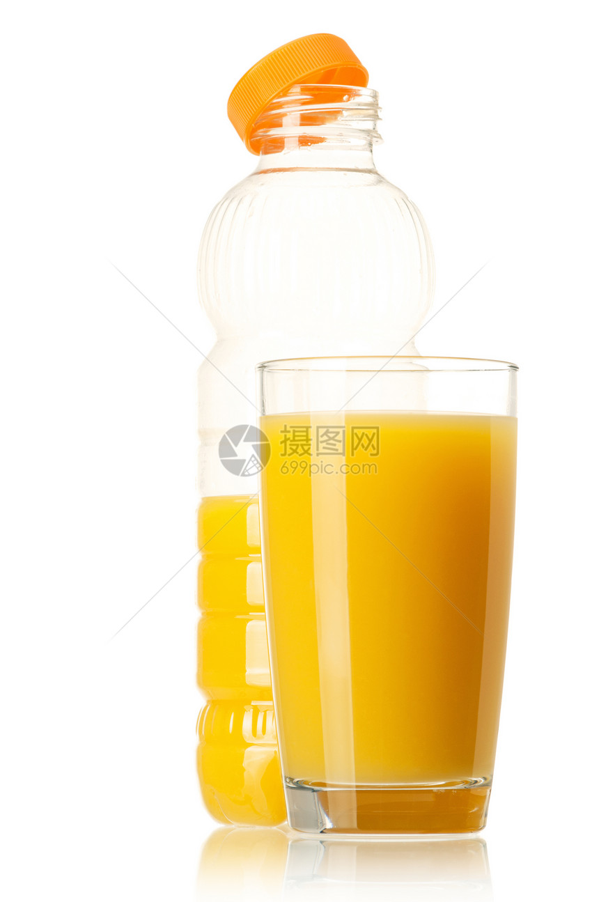 果汁瓶早餐橙子水果塑料瓶子食物果味饮食午餐液体图片