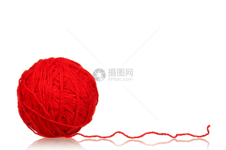 红线球绳索棉布缝纫手工针线活工艺钩针家务针织纤维图片