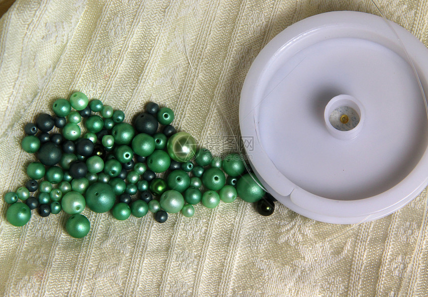 珠形混合物纤维首饰爱好裙子手工女士项目配件手镯宝石图片