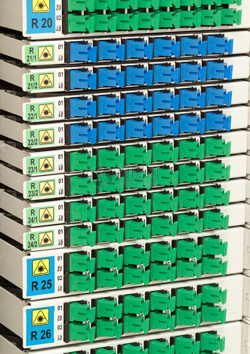 SC 连接器纤维光纤架图片