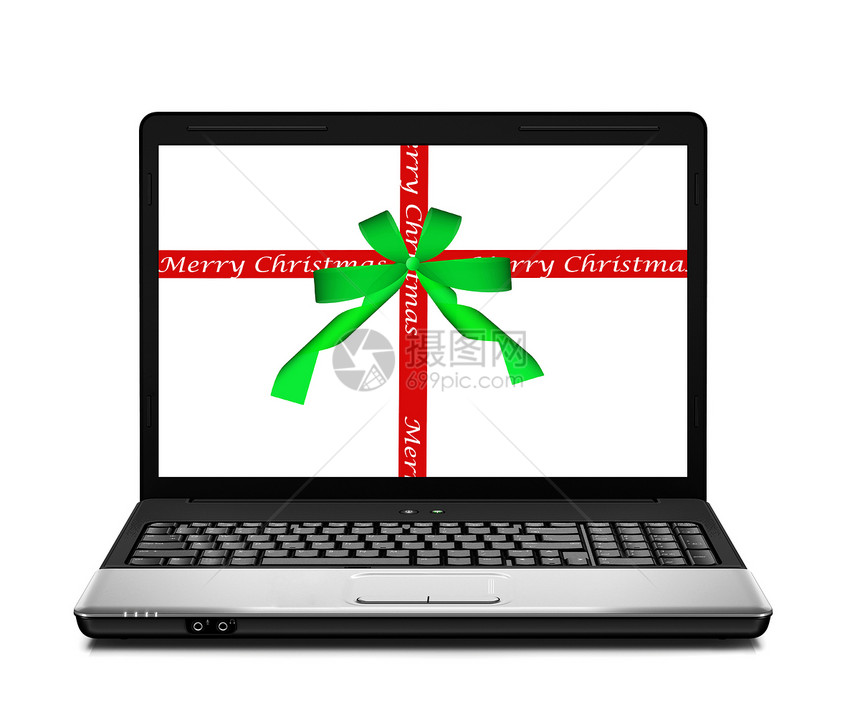Christmas笔记本电脑屏幕反射电气工作键盘展示办公室包装钥匙技术图片