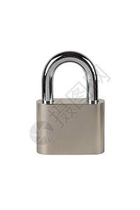 白色背景上的金属挂锁合金秘密警卫圆形配置保险软垫密码保障旋转背景图片