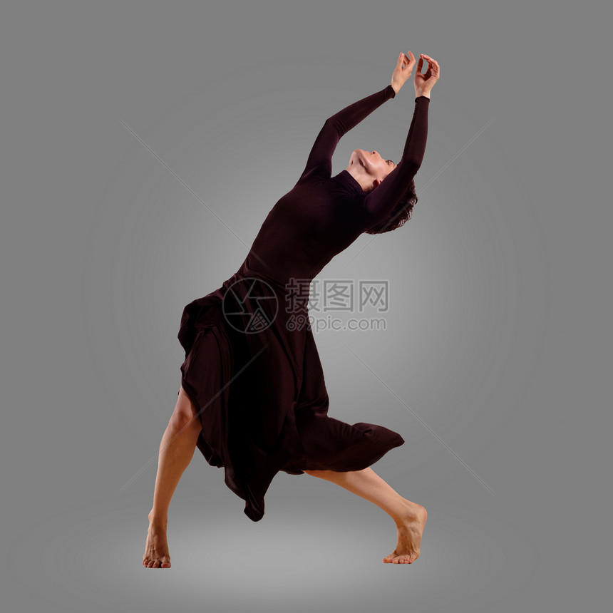 舞蹈舞者演员平衡黑帮运动衣服精力姿势成人飞跃有氧运动图片