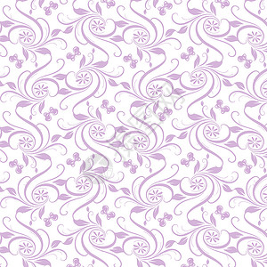 无缝花纹美丽白色墙纸风格裙子圆形材料织物紫色装饰背景图片