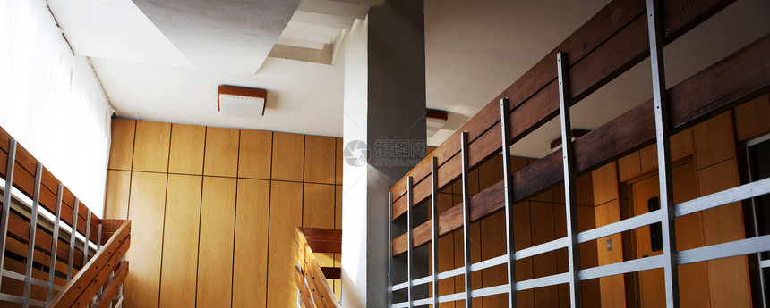现代舒适内地奢华住宅楼梯建筑装潢木头地面风格大厦家具图片