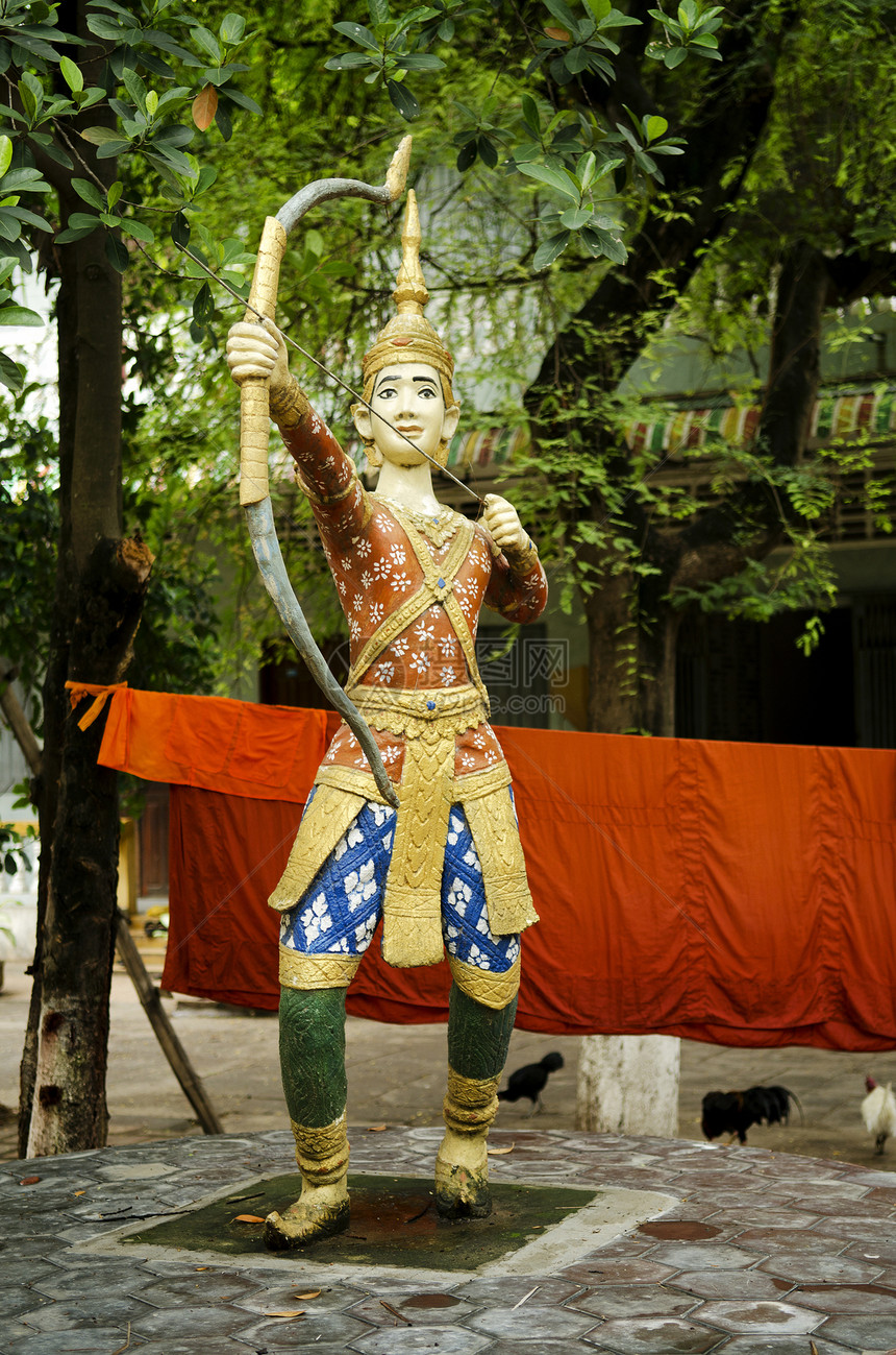 寺庙中的佛教数字宗教艺术佛教徒雕像图片