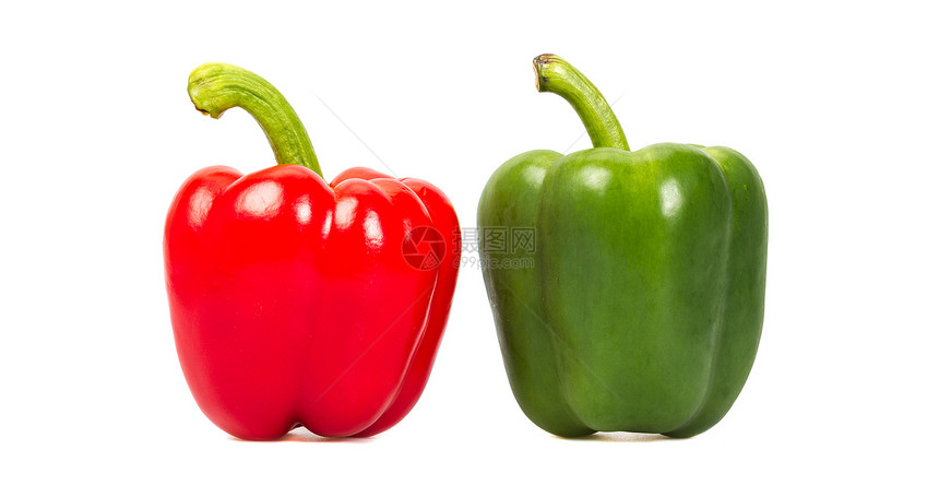 绿胡椒和红辣椒种子作品红色辣椒食物绿色小吃白色营养美食图片