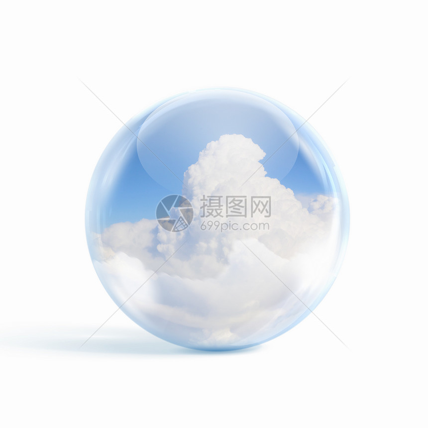 蓝色天空中的白云空气自由臭氧天气环境场景天堂气候蓝天生态图片