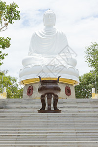 佛祖 越南Nha Trang的地标金属吸引力佛教徒游客旅游棕褐色雕塑旅行宗教雕像背景图片