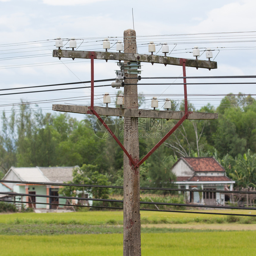 越南的小型电塔站图片