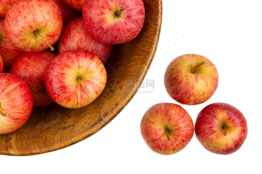带有新鲜红苹果的背景市场果汁食欲团体宏观果园美食篮子水果农场图片