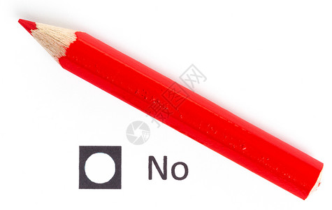 选择是或否的红铅笔清单白色圆形选举红色投票表决圆圈按钮考试背景图片