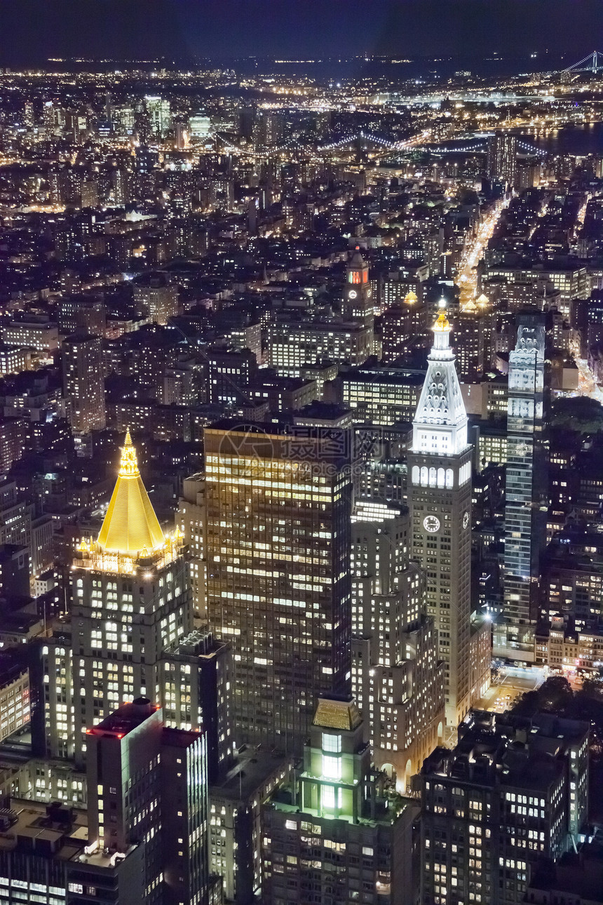 黄昏的纽约市商业建筑学摩天大楼日落地标旅行景观大街中心城市图片