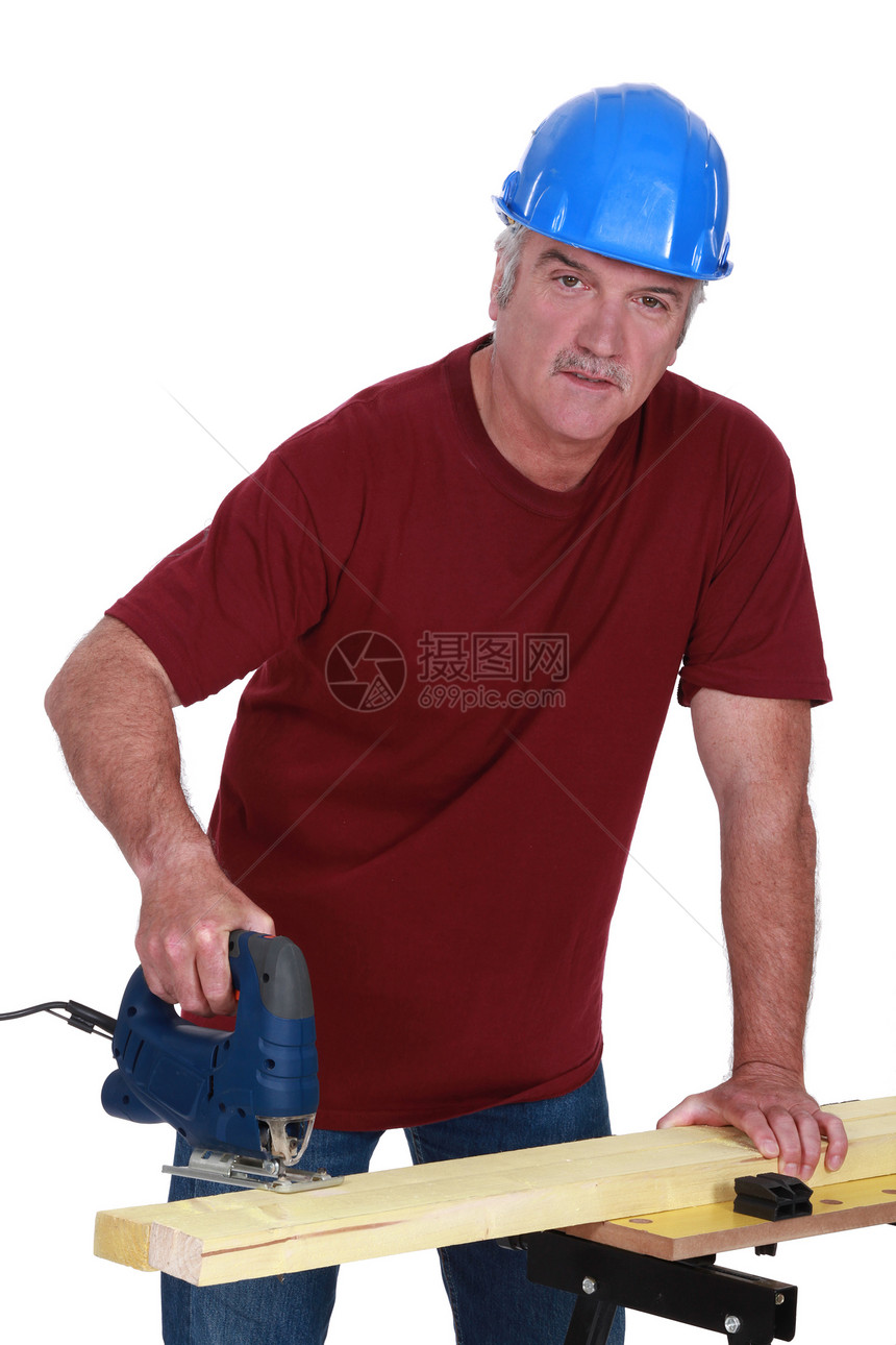 商务人士使用拼锯帽子商务职业人士男人贸易木匠就业工作工人图片