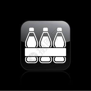 水瓶子矢量插图概念图标背景图片
