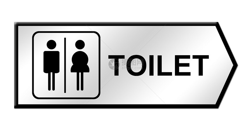 白色上的厕所标志洗手间休息身体男人绅士小便假期女孩卫生间标签图片