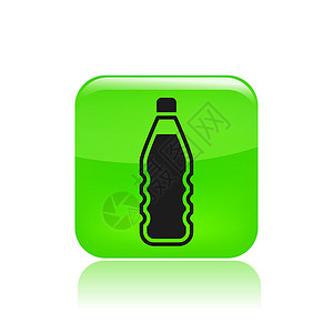 单瓶数图标的矢量插图液体标签瓶子背景图片